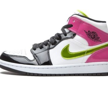Air Jordan 1 Mid SE Cyber / Active Fuchsia