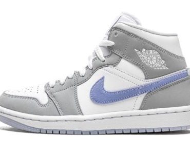 WMNS Air Jordan 1 Mid Wolf Grey / Aluminum
