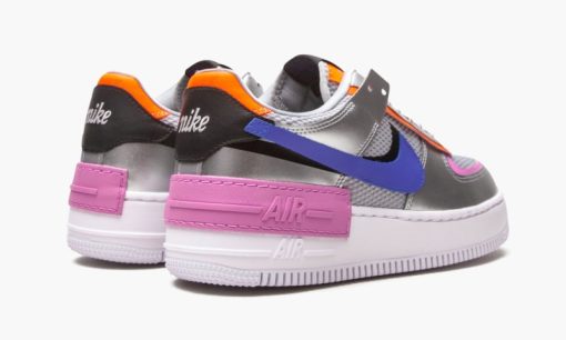 W AF1 Shadow Metallic Silver