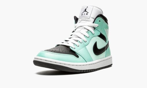 WMNS Air Jordan 1 Mid Aqua Black