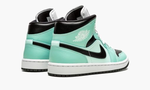 WMNS Air Jordan 1 Mid Aqua Black