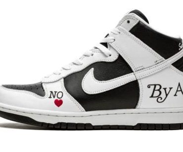 SB Dunk High Supreme – By Any Means – White/Black