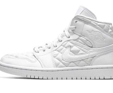 WMNS Air Jordan 1 Mid Quilted White
