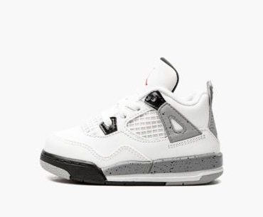 AIR JORDAN 4 RETRO TD 'White/Cement'