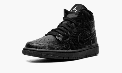 WMNS Air Jordan 1 Mid Black Snakeskin