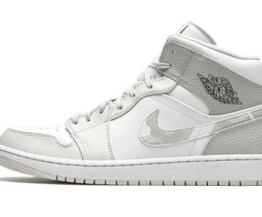 Air Jordan 1 Mid White Camo