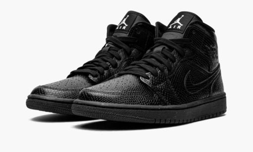 WMNS Air Jordan 1 Mid Black Snakeskin