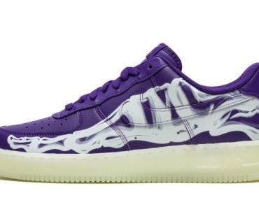Air Force 1 Low '07 QS Purple Skeleton Halloween