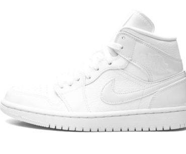 WMNS Air Jordan 1 Mid Triple White