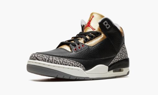 WMNS Air Jordan 3 Black Cement Gold