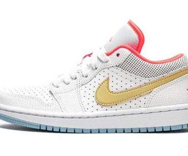 WMNS Air Jordan 1 Low SE White / Sesame / Flash Crimson
