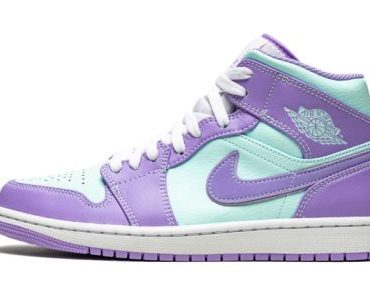 Air Jordan 1 Mid Purple Pulse / Glacier Blue