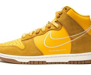 WMNS Dunk High First Use – University Gold