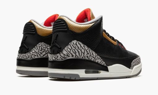 WMNS Air Jordan 3 Black Cement Gold