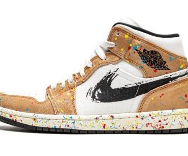 Air Jordan 1 Mid SE Brushstroke