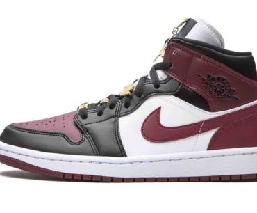 WMNS Air Jordan 1 Mid SE Gold Pendants