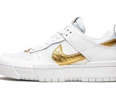 W Dunk Low Disrupt White / Metallic Gold