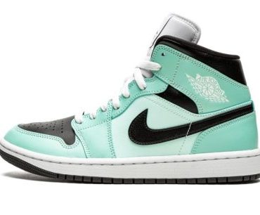 WMNS Air Jordan 1 Mid Aqua Black