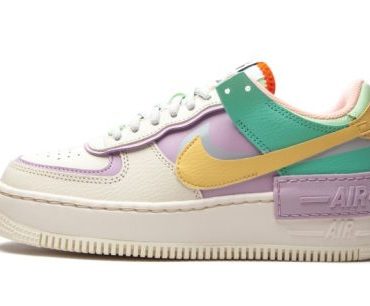 W AF1 Shadow Pale Ivory / Pastel Multicolor