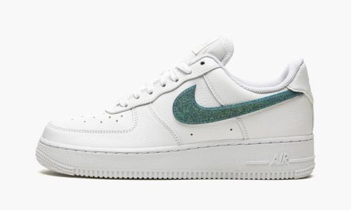 W Air Force 1 '07 ESS Glitter Swoosh – Celery