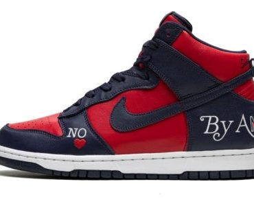 SB Dunk High Supreme – By Any Means – Navy/Red