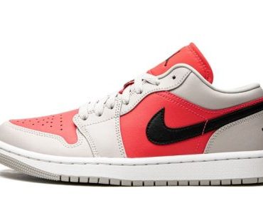 WMNS Air Jordan 1 Low Light Iron Ore / Siren Red