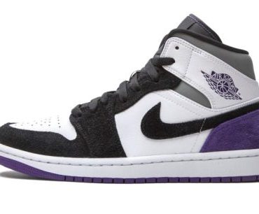 Air Jordan 1 Mid SE Court Purple Suede
