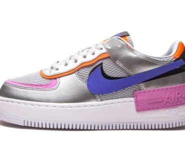 W AF1 Shadow Metallic Silver