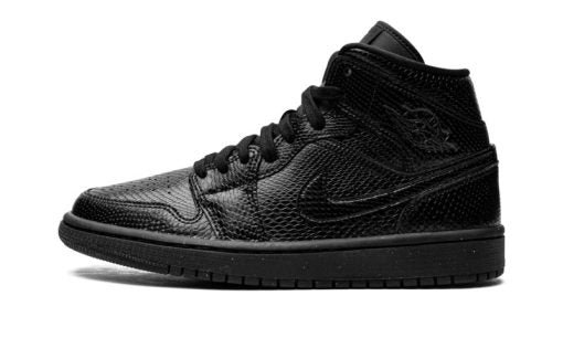 WMNS Air Jordan 1 Mid Black Snakeskin