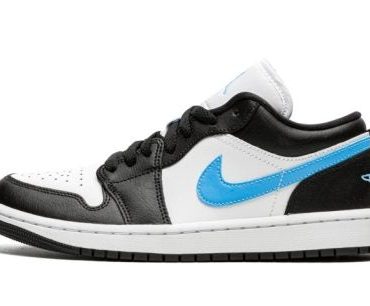 WMNS Air Jordan 1 Low Black / University Blue