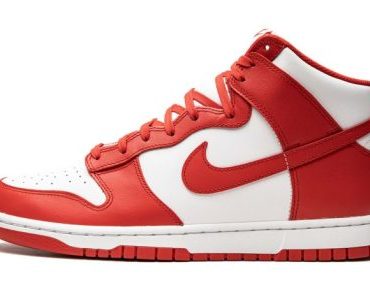 Dunk High White / University Red