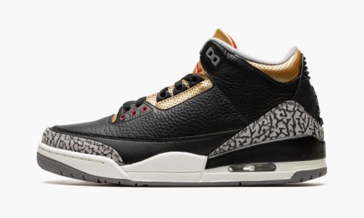 WMNS Air Jordan 3 Black Cement Gold