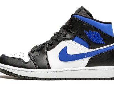 Air Jordan 1 Mid Racer Blue / Black / White